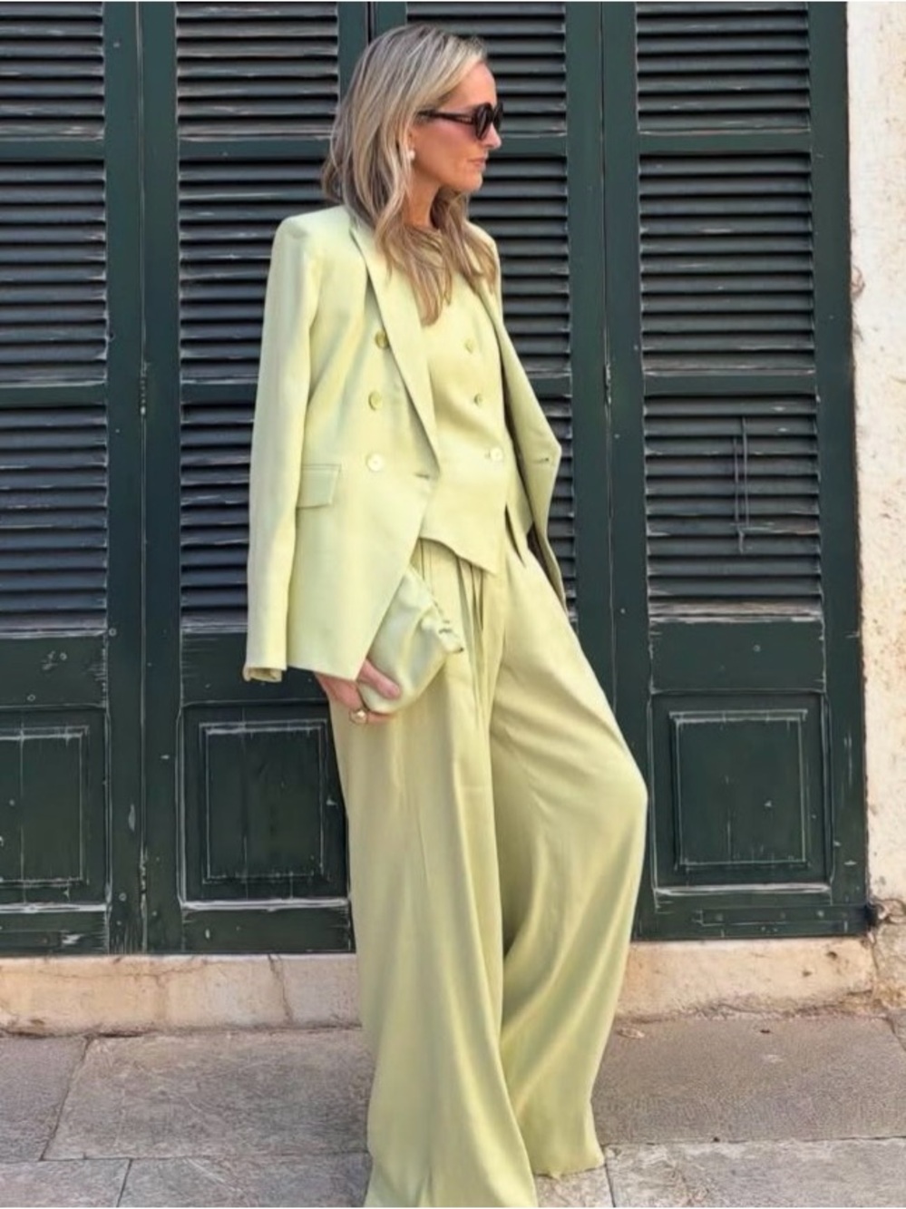 Veronica Beard Hoyt Wide Leg Pant & Hartwell Tailored Vest - Picture 7 of 13